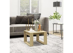 8720286611623 - Bonnevie - BeistelltischKaffeetisch Sonoma-Eiche 50x50x35 cm Holzwerkstoff vidaXL