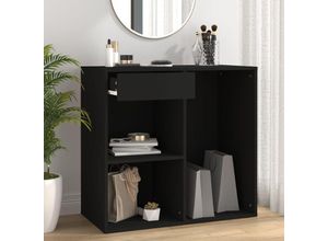 8720286644355 - Bonnevie - Kosmetikschrank Schwarz 80x40x75 cm Holzwerkstoff vidaXL966259