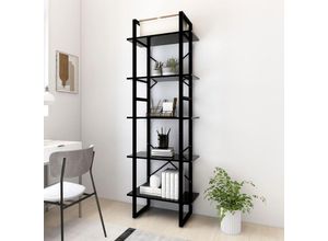 8720286649350 - Bonnevie - BücherregalStandregal 5 Fächer Weiß 60x30x175 cm Holzwerkstoff vidaXL