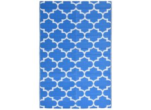 8720286653203 - Vidaxl - Outdoor-Teppich Blau 160x230 cm pp Blau