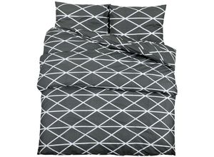 8720286656747 - Bonnevie - Bettwäsche-Set Grau 135x200 cm Baumwolle vidaXL 8720286656747 - Bonnevie - Bettwäsche-Set Grau 135x200 cm Baumwolle vidaXL