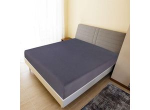 8720286658154 - Bonnevie - Spannbettlaken Jersey Anthrazit 140x200 cm Baumwolle vidaXL156168 8720286658154 - Bonnevie - Spannbettlaken Jersey Anthrazit 140x200 cm Baumwolle vidaXL156168