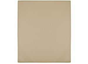 8720286658482 - Vidaxl - Spannbettlaken 2 Stk Jersey Taupe 160x200 cm Baumwolle