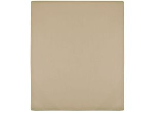 8720286658499 - Vidaxl - Spannbettlaken Jersey Taupe 180x200 cm Baumwolle