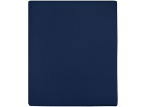 8720286658512 - Vidaxl - Spannbettlaken Jersey Marineblau 90x200 cm Baumwolle 210243