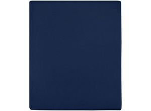 8720286658543 - Vidaxl - Spannbettlaken 2 Stk Jersey Marineblau 100x200 cm Baumwolle