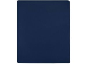 8720286658598 - Vidaxl - Spannbettlaken Jersey Marineblau 180x200 cm Baumwolle 433270