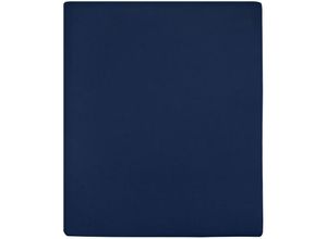 8720286658604 - Vidaxl - Spannbettlaken 2 Stk Jersey Marineblau 180x200 cm Baumwolle