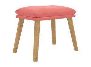 8720286823835 - Vidaxl - Fußhocker Rosa 45x295x35 cm Samt Rosa