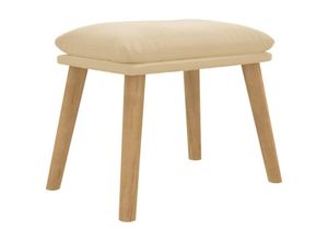 8720286823880 - Fußhocker Cremeweiß 45x295x35 cm Samt Vidaxl Creme