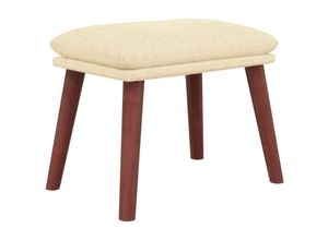 8720286824030 - Fußhocker Creme 45x295x35 cm Stoff Vidaxl Creme