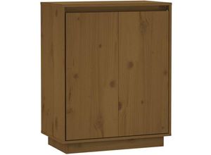 8720286841747 - Bonnevie - SideboardKommode Honigbraun 60x34x75 cm Massivholz Kiefer vidaXL