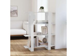 8720286842560 - Bücherregal Raumteiler，Bücherschrank Weiß 100x30x1235 cm vidaXL