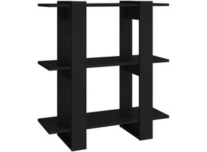 8720286842829 - Bonnevie - Bücherregal RaumteilerBücherschrank Schwarz 80x30x87 cm vidaXL 8720286842829 - Bonnevie - Bücherregal RaumteilerBücherschrank Schwarz 80x30x87 cm vidaXL