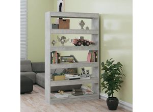 8720286843840 - Bücherregal Raumteiler，Bücherschrank Betongrau 100x30x166 cm vidaXL