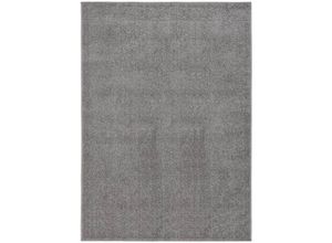 8720286848494 - Bonnevie - TeppichFußmatte Kurzflor 240x340 cm Grau vidaXL