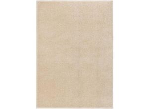 8720286848579 - Bonnevie - TeppichFußmatte Kurzflor 120x170 cm Beige vidaXL