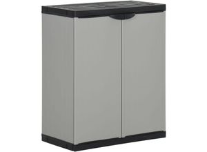 8720286875551 - Bonnevie - Mülltonnenbox Grau und Schwarz 68x40x85 cm pp vidaXL237200 8720286875551 - Bonnevie - Mülltonnenbox Grau und Schwarz 68x40x85 cm pp vidaXL237200
