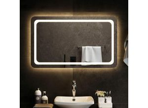 8720286877173 - Bonnevie - LED-BadspiegelWandspiegel 100x60 cm vidaXL