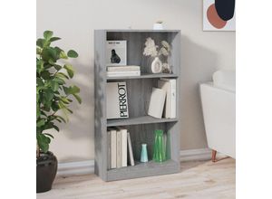 8720286931530 - Bonnevie - BücherregalStandregal Grau Sonoma 60x24x109 cm Holzwerkstoff vidaXL