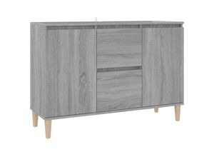 8720286932254 - Bonnevie - SideboardKommode Grau Sonoma-Eiche 1035x35x70 cm Holzwerkstoff vidaXL