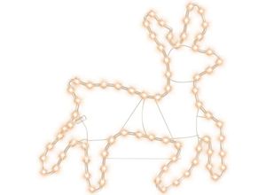 8720286953150 - LED-Silhouette Rentier 72 LEDs Warmweiß 57x55x45 cm vidaXL77038