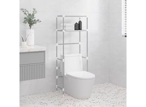 8720286957097 - Bonnevie - Toilettenregal 2 Ablagen Grau 535x28x143 cm Eisen vidaXL252045