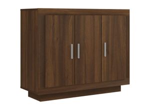 8720286968666 - Bonnevie - SideboardKommode Braun Eichen-Optik 92x35x75 cm Holzwerkstoff vidaXL