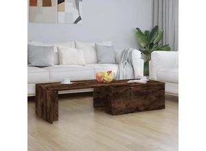 8720286976555 - Couchtische Kaffeetisch Räuchereiche 150x50x35 cm Holzwerkstoff vidaXL