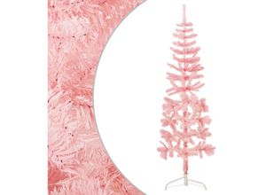 8720287000747 - Vidaxl - Künstlicher Halb-WeihnachtsbaumKunstbaum mit Ständer Schlank Rosa 180 cm 8720287000747 - Vidaxl - Künstlicher Halb-WeihnachtsbaumKunstbaum mit Ständer Schlank Rosa 180 cm