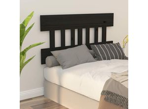 8720287010258 - Kopfteil，Betthaupt Schwarz 2035x3x81 cm Massivholz Kiefer vidaXL