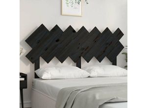 8720287011057 - Bonnevie - Bett-KopfteilBetthaupt Schwarz 141x3x805 cm Massivholz Kiefer vidaXL