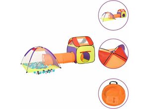 8720287065371 - Bonnevie - Spielzelt Kinderzelt mit 250 Bällen Mehrfarbig 338x123x111 cm vidaXL