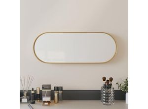 8720287068624 - Bonnevie - Wandspiegel Golden 15x40 cm Oval vidaXL391240