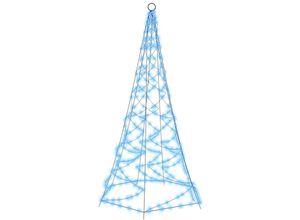 8720287069553 - Vidaxl - LED-Weihnachtsbaum für Fahnenmast Blau 200 LEDs 180 cm Blau