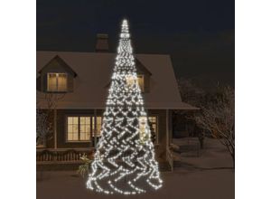 8720287069669 - LED-Weihnachtsbaum für FahnenmastOutdoor-Lichterketten Kaltweiß 3000 LEDs 800 cm Vidaxl