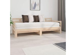 8720287073550 - Bonnevie - TagesbettGästebett Ausziehbar Massivholz Kiefer 2x(80x200) cm vidaXL