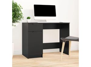 8720287079781 - Bonnevie - ComputertischSchreibtisch Schwarz 100x50x75 cm Holzwerkstoff vidaXL