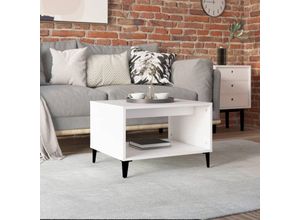 8720287082378 - Couchtische Kaffeetisch Weiß 60x50x40 cm Holzwerkstoff vidaXL 8720287082378 - Couchtische Kaffeetisch Weiß 60x50x40 cm Holzwerkstoff vidaXL
