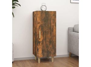 8720287085270 - Bonnevie - SideboardKommode Räuchereiche 345x34x90 cm Holzwerkstoff vidaXL