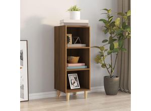 8720287085478 - Bonnevie - SideboardKommode Braun Eichen-Optik 345x325x90 cm Holzwerkstoff vidaXL