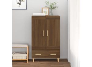 8720287085928 - Bonnevie - HighboardKommode Braun Eichen-Optik 70x31x115 cm Holzwerkstoff vidaXL