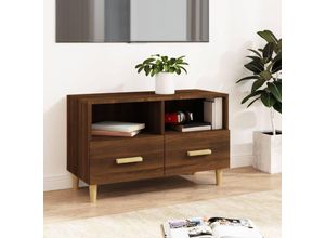 8720287085980 - TV-Schrank，TV-Möbel Braun Eichen-Optik 80x36x50 cm Holzwerkstoff vidaXL