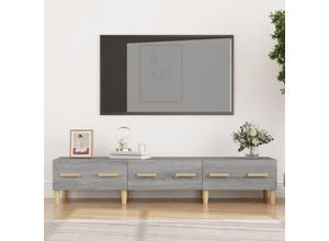 8720287086154 - TV-Schrank，TV-Möbel Grau Sonoma 150x345x30 cm Holzwerkstoff vidaXL