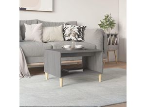 8720287086277 - Bonnevie - Couchtische Kaffeetisch Grau Sonoma 60x50x40 cm Holzwerkstoff vidaXL