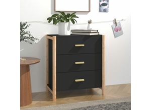 8720287102960 - Vidaxl - Sideboard Schwarz 62x38x70 cm Holzwerkstoff Schwarz