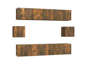 8720287105091 - Vidaxl - 6-tlg TV-Schrank-SetTV-Möbel Räuchereiche Holzwerkstoff 8720287105091 - Vidaxl - 6-tlg TV-Schrank-SetTV-Möbel Räuchereiche Holzwerkstoff