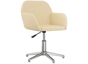 8720287108191 - Vidaxl - Bürostuhl Drehbar Creme Stoff Creme