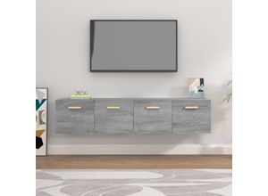 8720287121107 - Bonnevie - Wandschränke 2 Stk Wandhängeschrank Grau Sonoma 80x35x365 cm Holzwerkstoff vidaXL