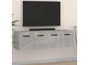 8720287121152 - Bonnevie - Wandschränke 2 Stk Wandhängeschrank Betongrau 80x35x365 cm Holzwerkstoff vidaXL